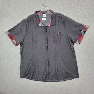Pizza Hut Men Button‎ Up Shirt 2X Short Sleeve Collar